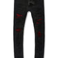 JC RIBBING RENAISSANCE SKINNY JET BLACK JR1193