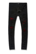 JC RIBBING RENAISSANCE SKINNY JET BLACK JR1193