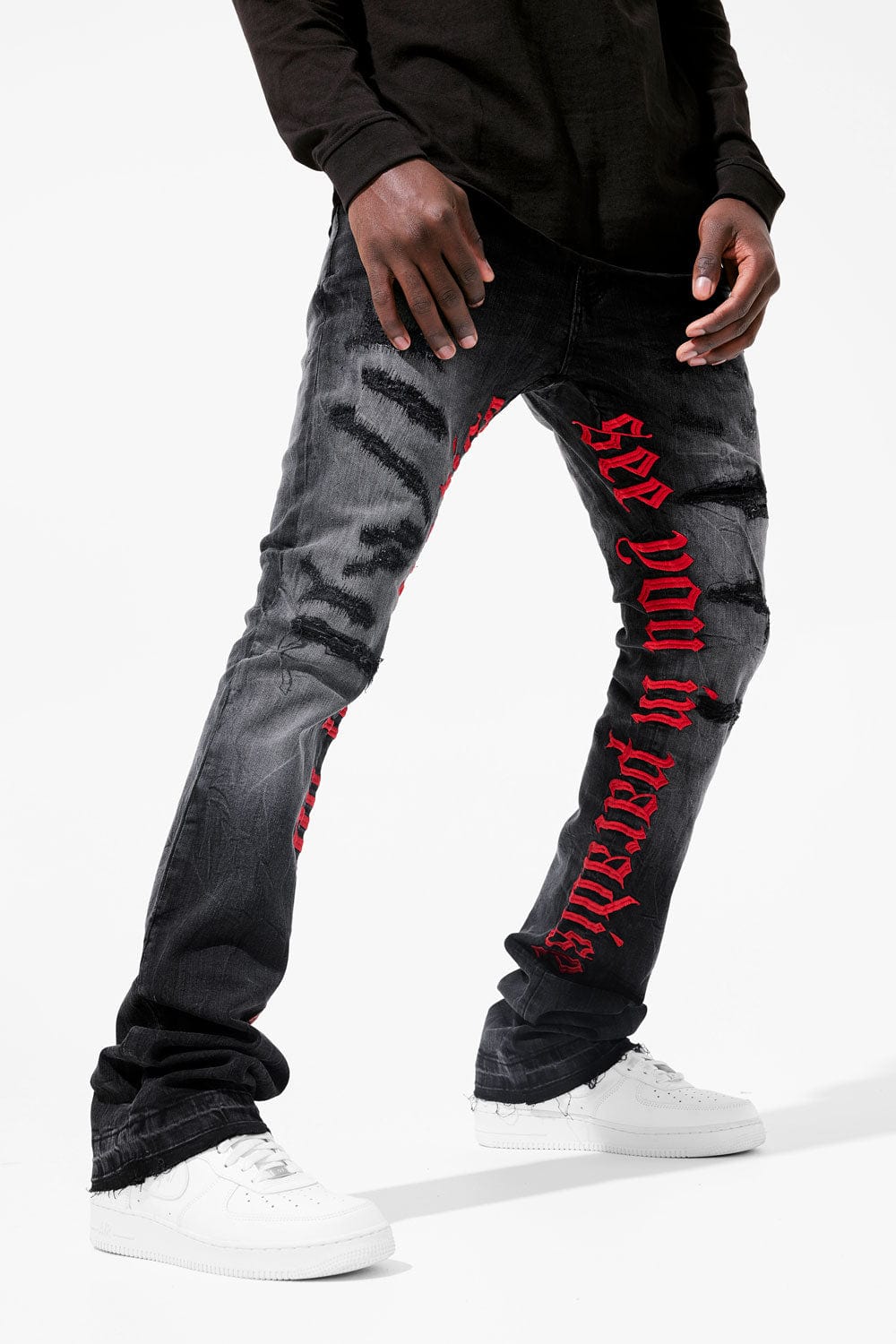 MARTIN STACKED - SEE YOU IN PARADISE DENIM (BLACK SHADOW)