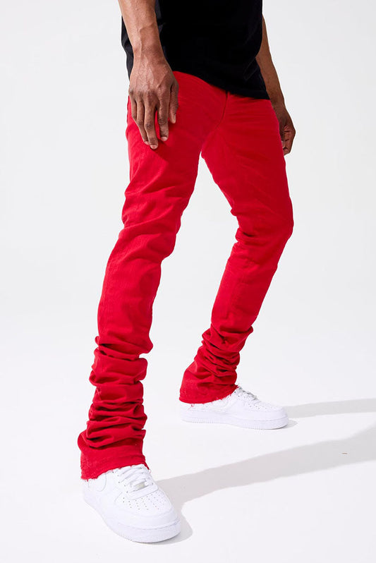 MARTIN STACKED - KINGSBRIDGE DENIM (RED) JTF212L