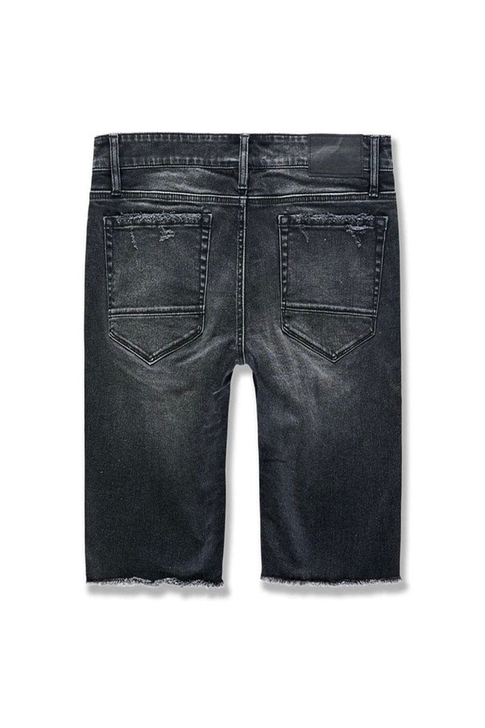 ABYSS DENIM SHORTS (BLACK SHADOW)