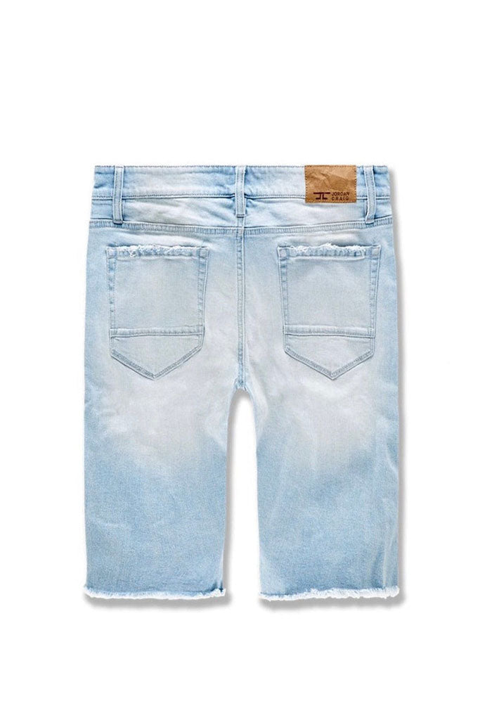 ABYSS DENIM SHORTS (ICE BLUE)