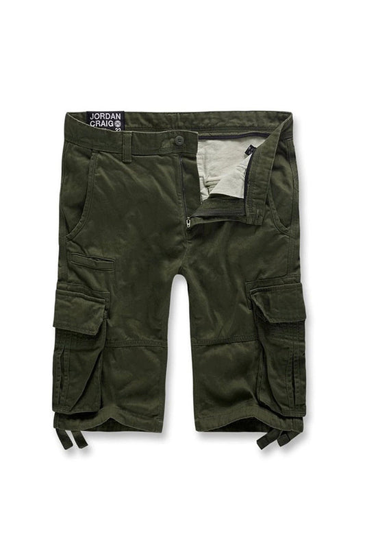 BEDROCK CARGO SHORTS (ARMY GREEN)