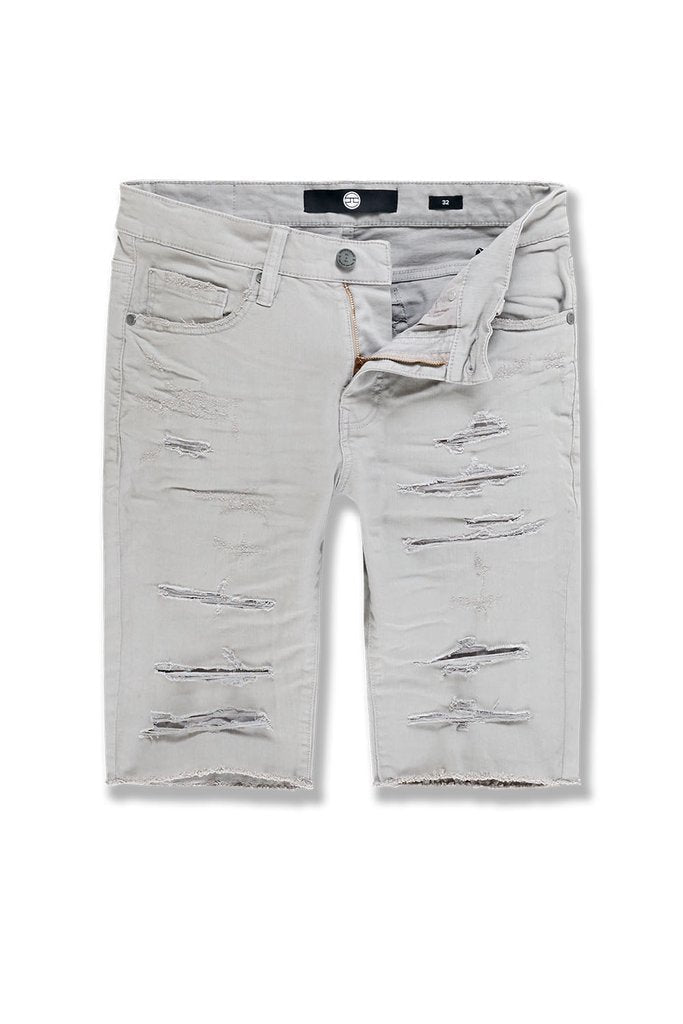 WILDWOOD TWILL SHORTS - LIGHT GREY